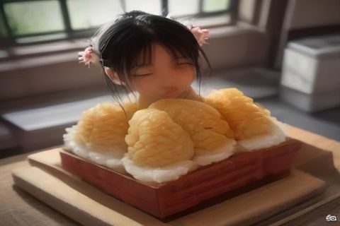 日本演艺文化风格肖像配图，奶油色调与暗红边框装饰，象征铃原爱蜜莉清纯与多元兼顾的个人风格